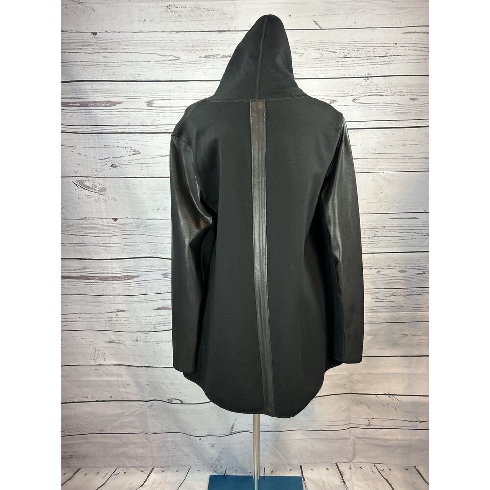 Spanx Tailored Jacket Womens Large Black Open Front Drape Blazer - Picture 4 of 7